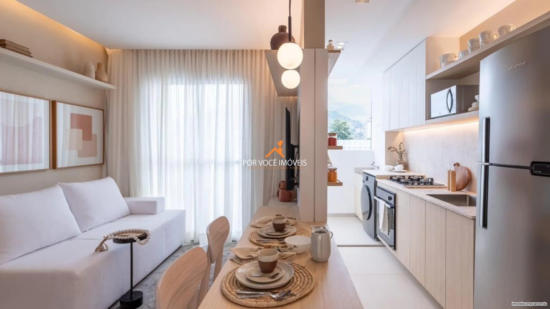 Apartamento com 1 quarto e Varanda no Condomínio Rio Branco.220 Residencial