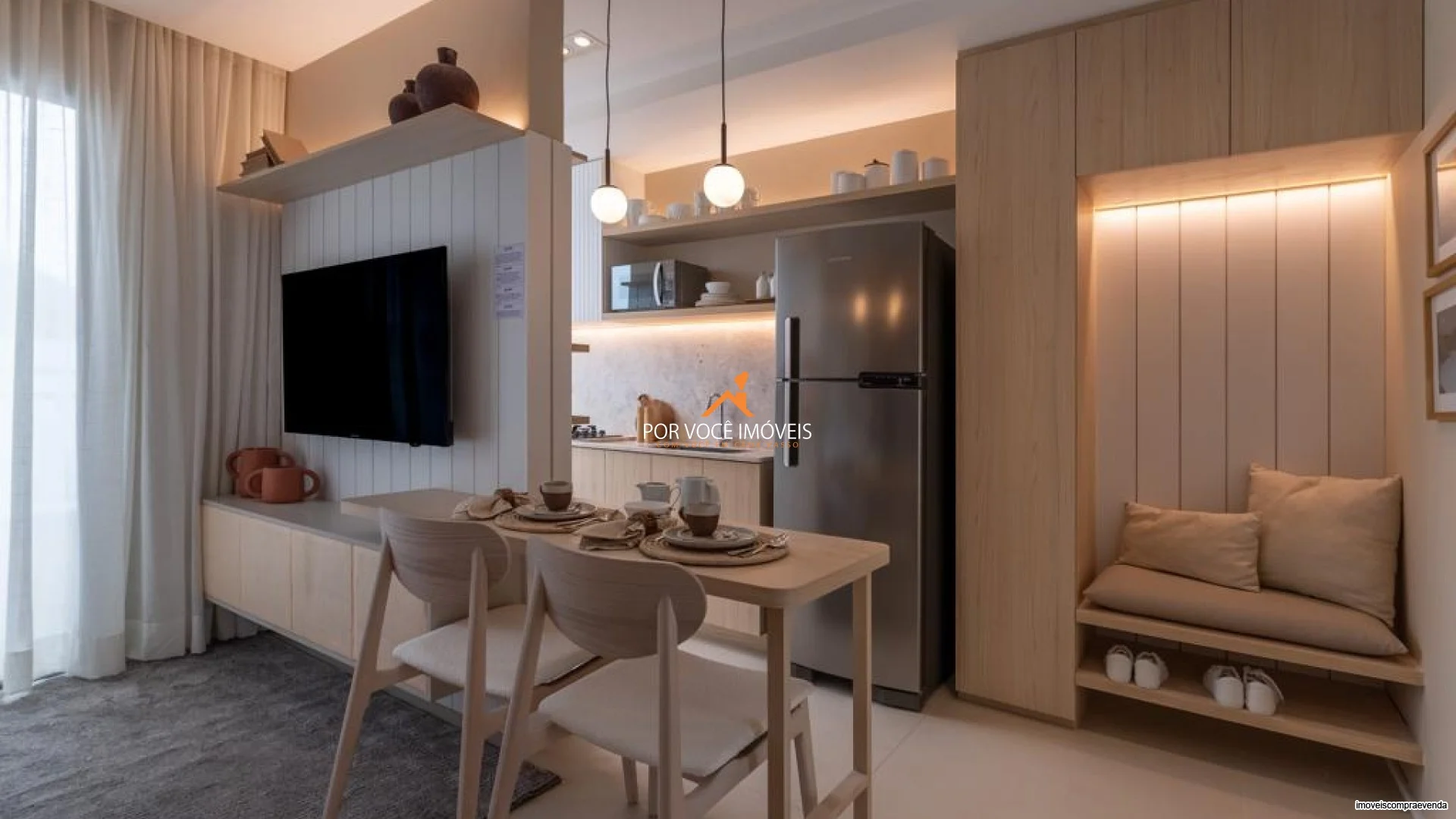 Apartamento com 1 quarto e Varanda no Condomínio Rio Branco.220 Residencial