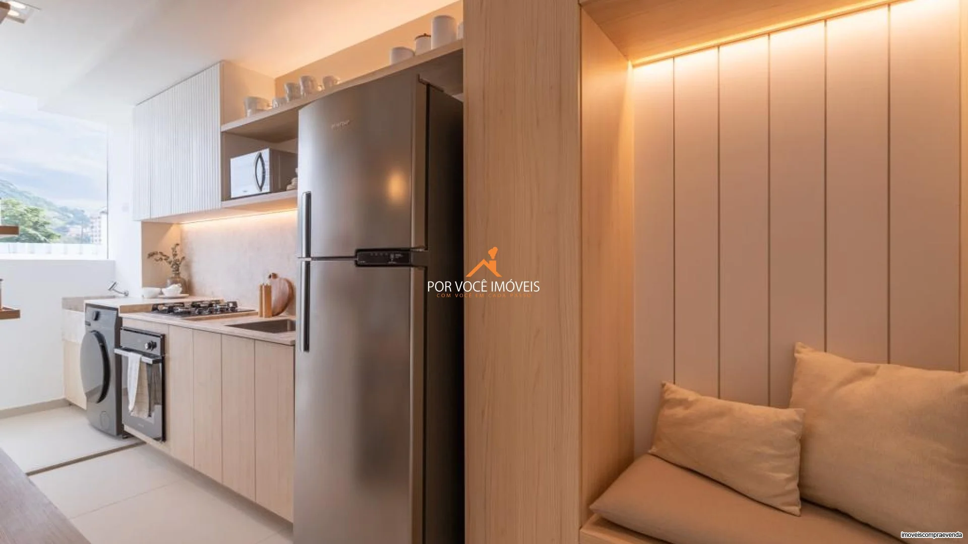 Apartamento com 1 quarto e Varanda no Condomínio Rio Branco.220 Residencial