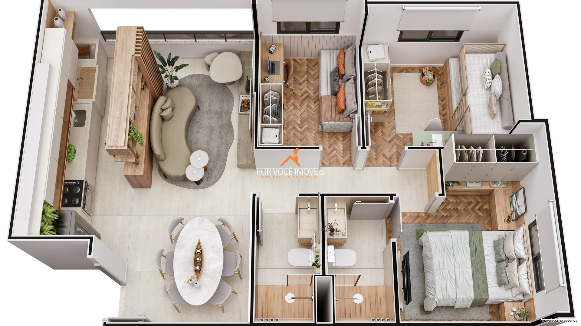 Apartamento com 2 quartos no Condomínio Oceanside