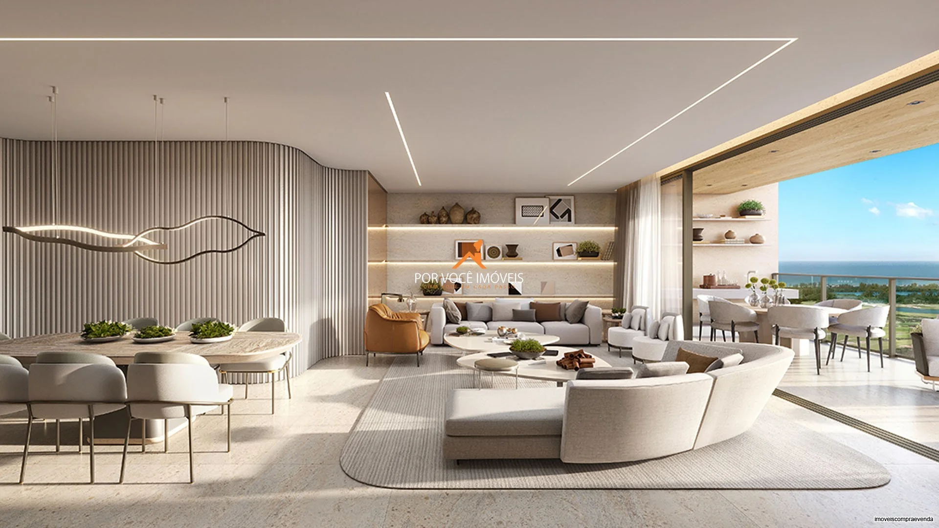 Apartamento com 4 suítes no Condomínio Oceana Golf