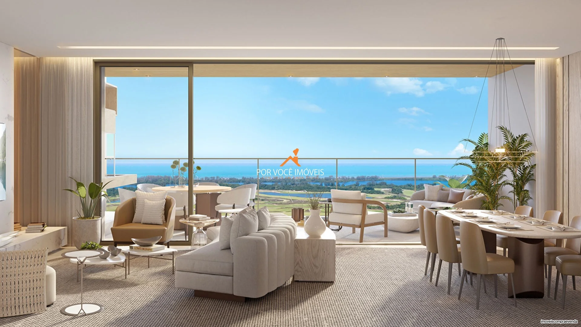 Apartamento com 4 suítes no Condomínio Oceana Golf