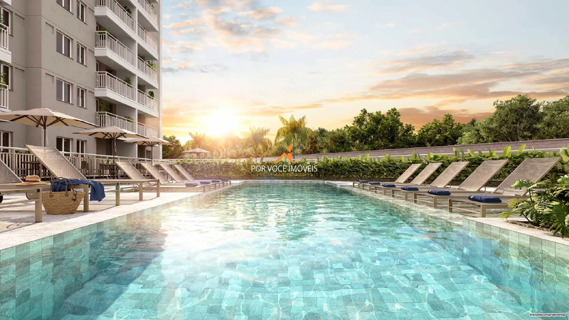 Apartamento com 1 quarto e varanda no Condomínio Residencial Cartola