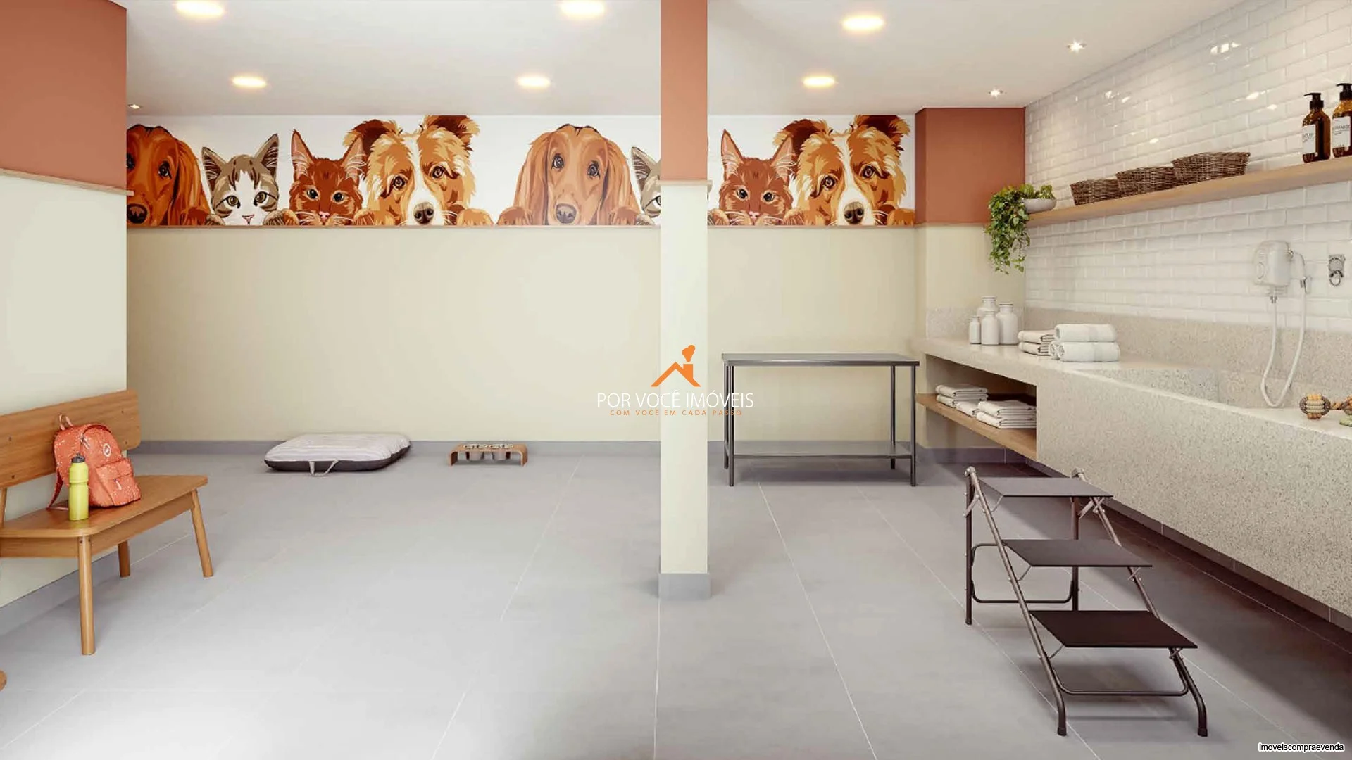 Apartamento com 1 quarto e varanda no Condomínio Residencial Cartola