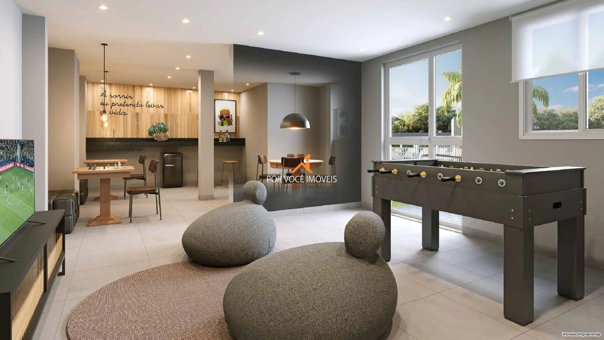 Apartamento com 1 quarto e varanda no Condomínio Residencial Cartola