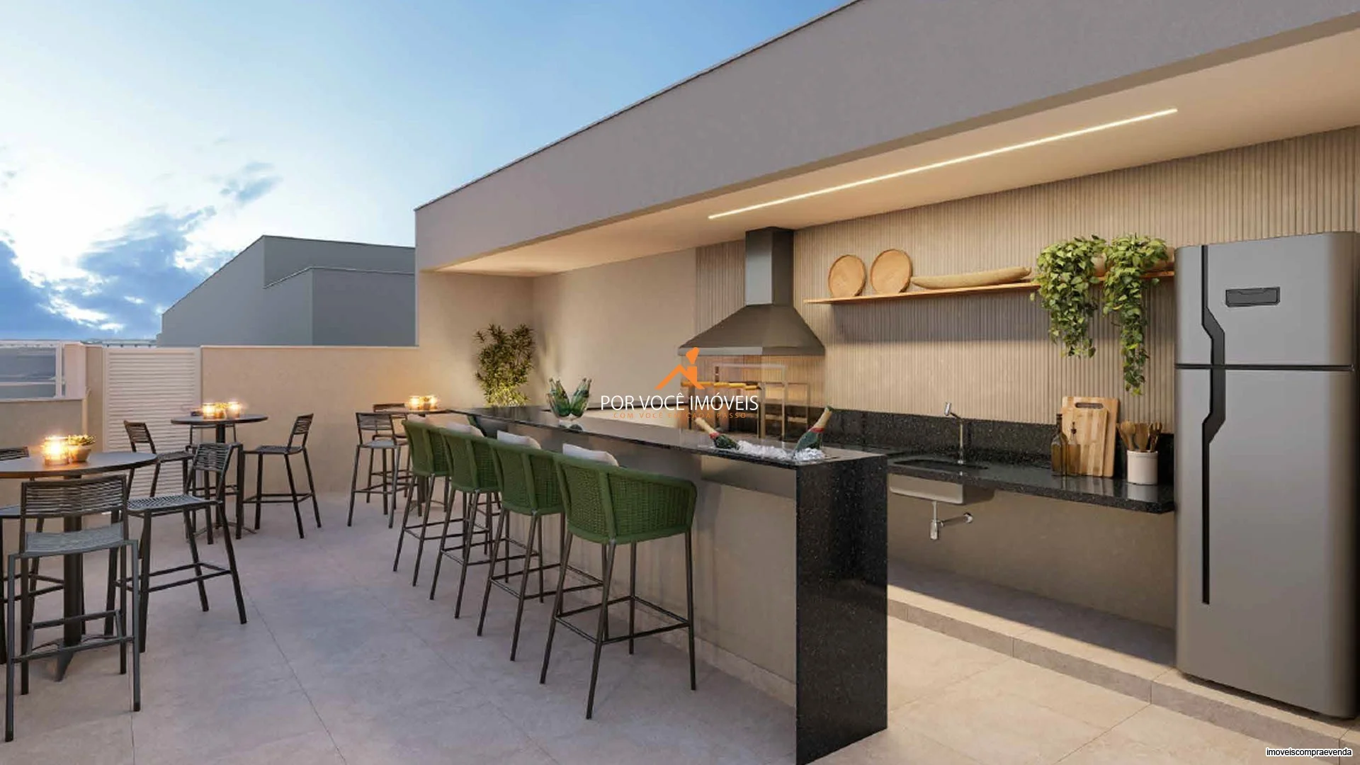 Apartamento com 1 quarto e varanda no Condomínio Residencial Cartola
