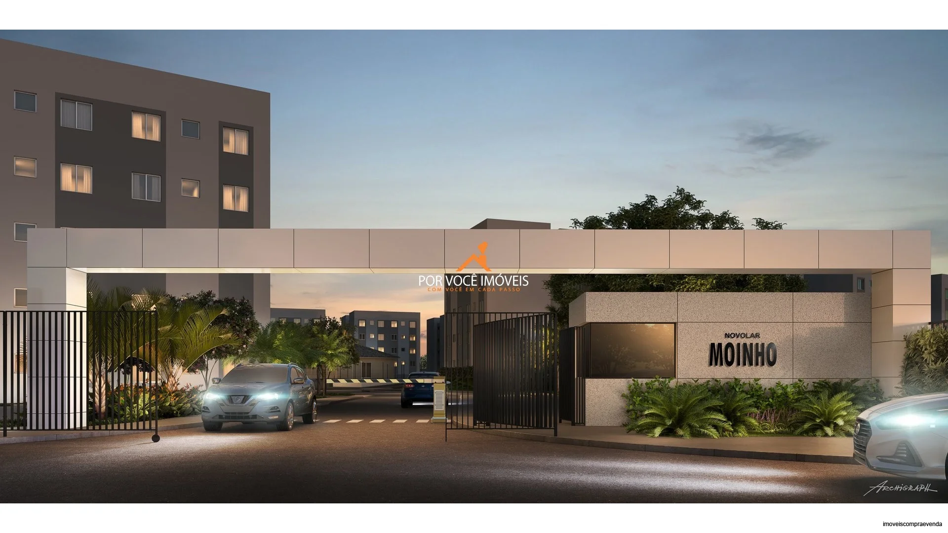 Apartamento com 2 quartos no Condomínio Moinho
