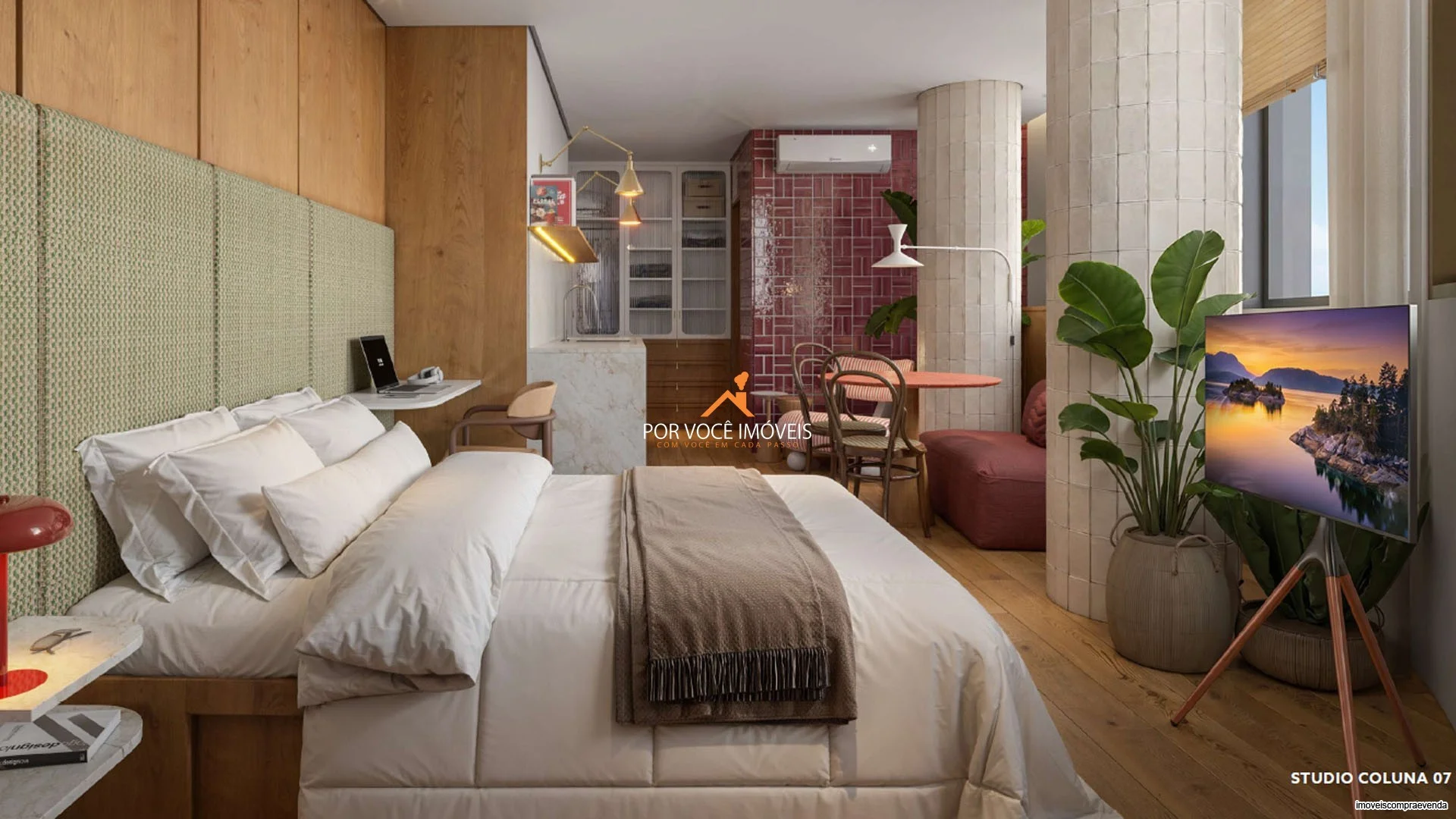 Apartamento com 1 quarto no Sete Full Week Studios