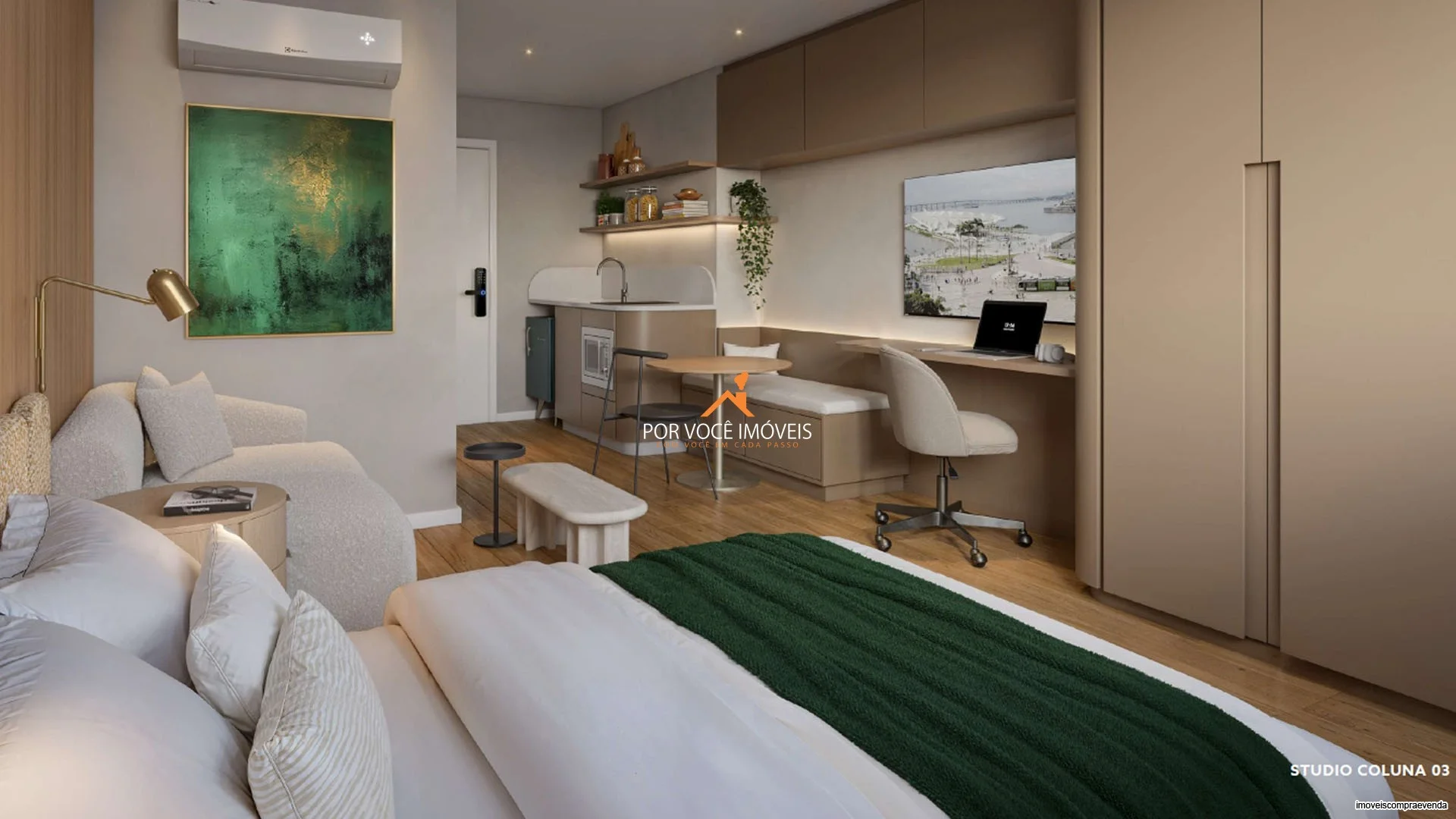 Apartamento com 1 quarto no Sete Full Week Studios