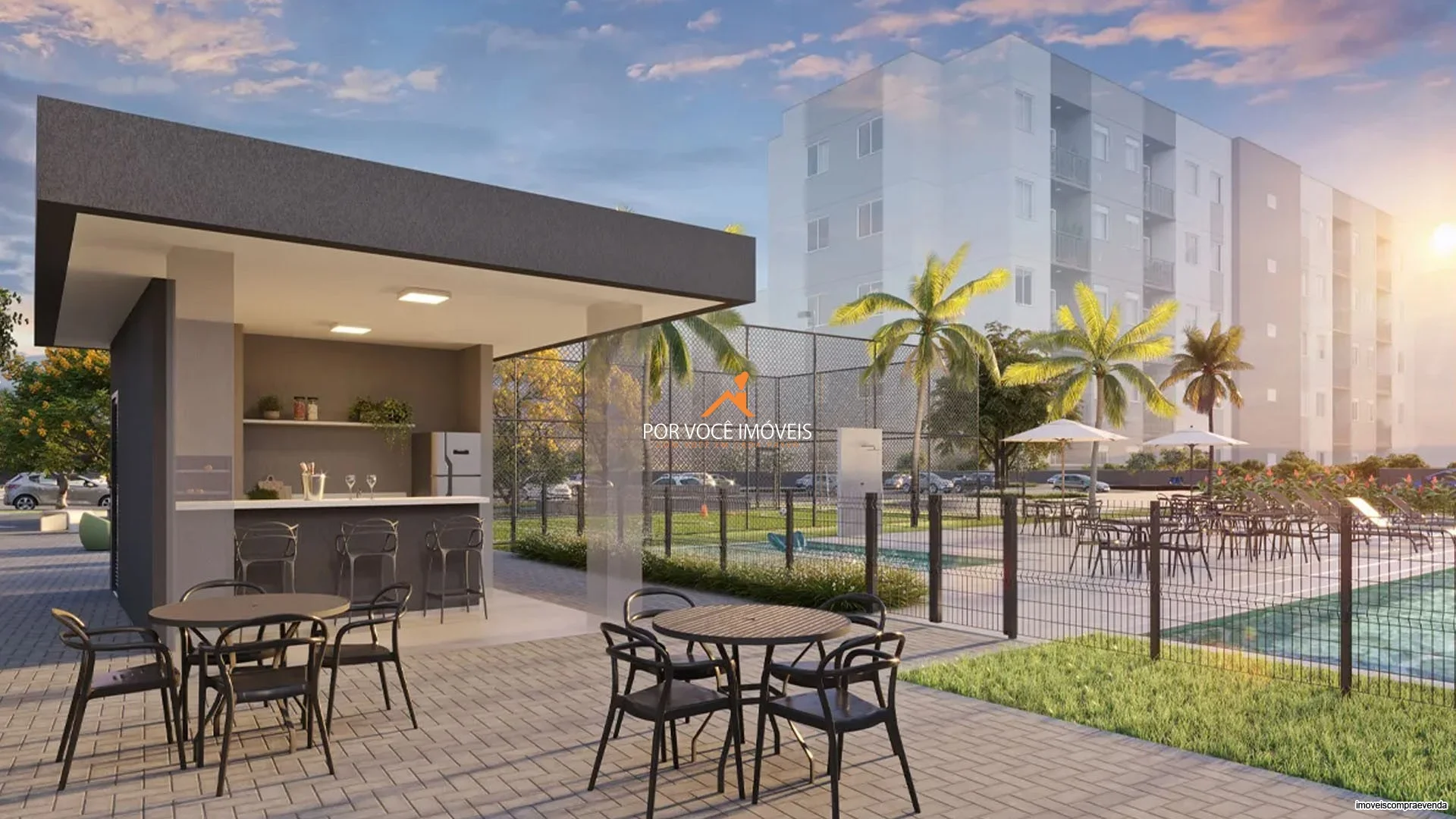 Apartamento Garden com 2 quartos no Condomínio Park Village