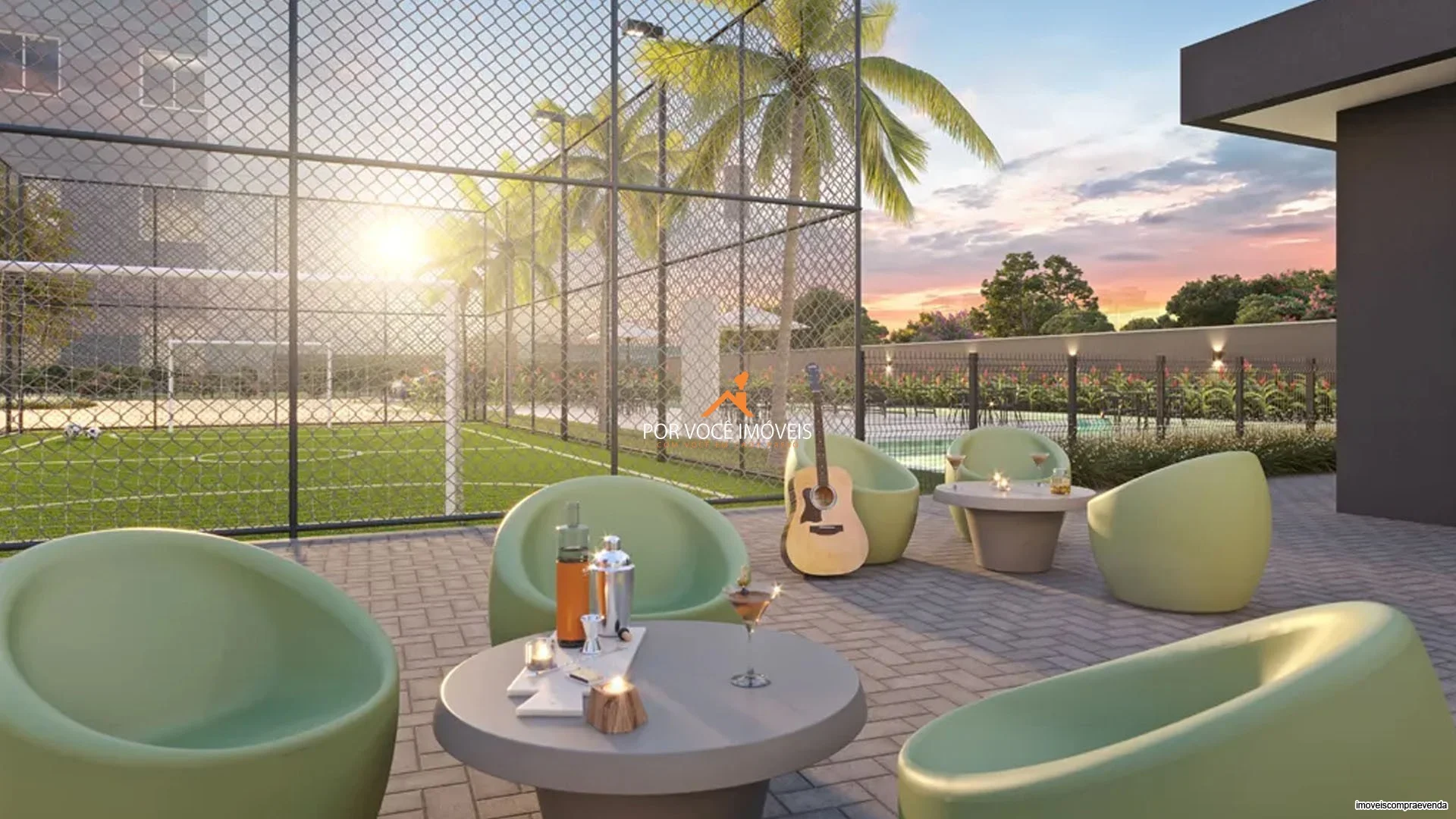 Apartamento Garden com 2 quartos no Condomínio Park Village