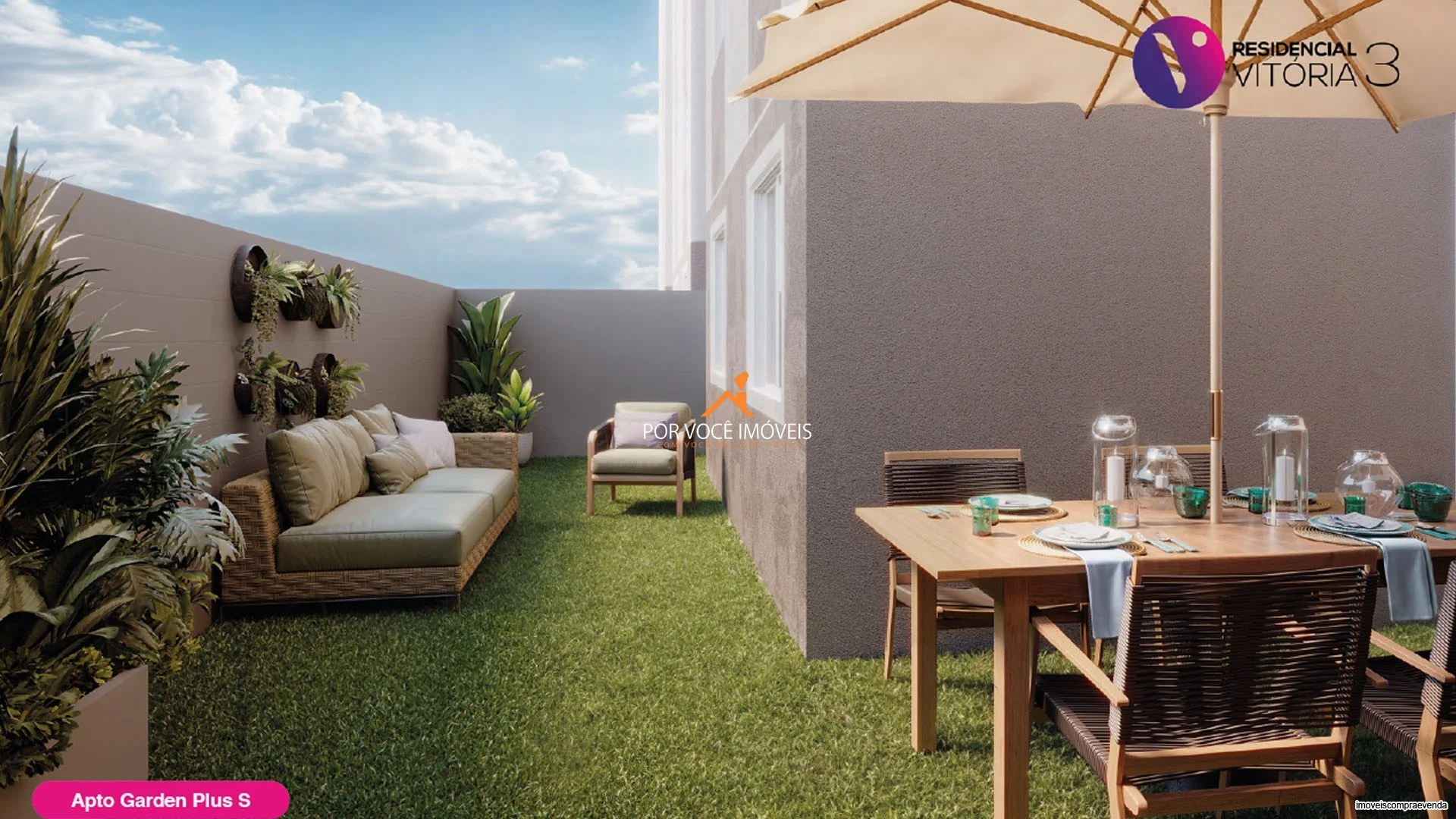 Apartamento Garden com 2 quartos no Condomínio Vitória 3
